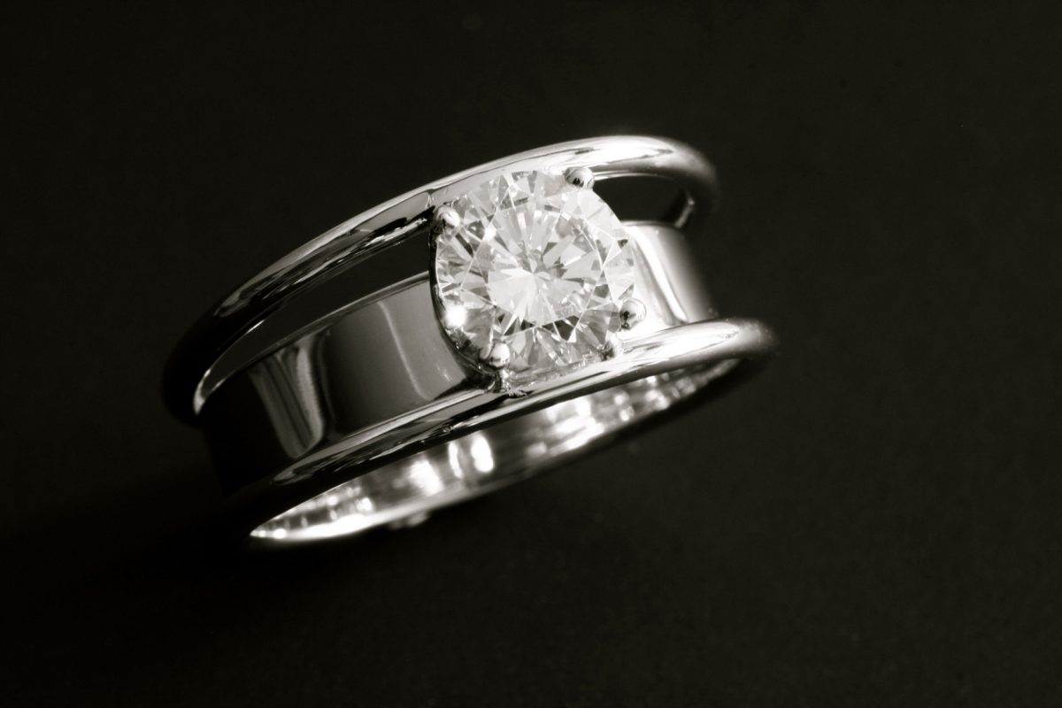 Solitaire "Orée". - bijoutier joaillier créateur Valenciennes