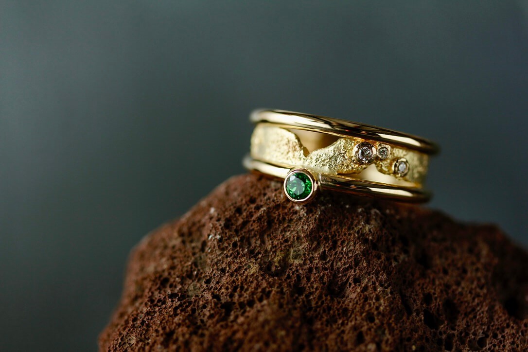 Bague "Terres Australes". - bijoutier joaillier créateur Valenciennes